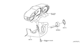 Diagram for 2008 Nissan 350Z Steering Column Cover - 48470-CF40A