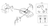 Diagram for 2008 Nissan 350Z Ignition Lock Assembly - 99810-CF41A