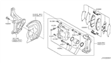 Diagram for Nissan Leaf Brake Backing Plate - 41161-JU00B