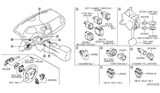 Diagram for 2012 Nissan Leaf Headlight Switch - 25560-1AA0A