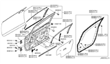 Diagram for 2011 Nissan Leaf Door Moldings - 80282-3NA0B