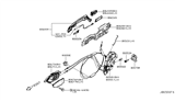 Diagram for Nissan Leaf Door Latch Cable - 80515-3NA0A