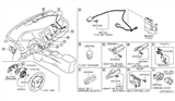 Diagram for Nissan Leaf Body Control Module - 284B1-3NA0D