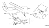 Diagram for Nissan Leaf Wiper Pivot - 28840-3NA0A