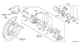 Diagram for Nissan Rogue Sport Brake Caliper Repair Kit - 44126-5L300