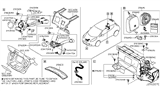 Diagram for 2008 Nissan Maxima Fuel Line Clamps - 01558-00421