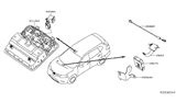 Diagram for 2016 Nissan Murano Antenna - 28212-5AA0A