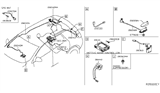 Diagram for Nissan Murano Antenna Cable - 28243-5AA0C