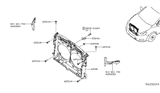 Diagram for 2015 Nissan Murano Radiator Support - 62500-5AA1A