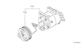 Diagram for Nissan Armada A/C Compressor - 92600-1LA1D