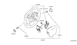 Diagram for Nissan Armada Steering Wheel - 48430-5ZU0A