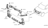 Diagram for 2022 Nissan Armada Radiator Support - 62510-1LA0B
