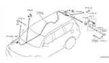 Diagram for 2020 Nissan Armada Windshield Washer Nozzle - 28972-1LA0A