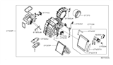 Diagram for Nissan Heater Core - 27325-1PA0A