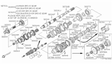Diagram for Nissan Frontier Synchronizer Ring - 32607-80S60