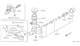 Diagram for Nissan 240SX Clutch Master Cylinder - 30610-70F50