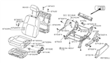 Diagram for 2013 Nissan Xterra Seat Cushion - 87350-9CA2E