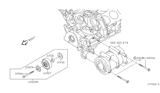 Diagram for 2005 Nissan Frontier A/C Idler Pulley - 11925-EA200