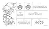 Diagram for 2013 Nissan Xterra Emblem - 93494-EA000