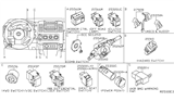 Diagram for Nissan Pathfinder Turn Signal Switch - 25560-9CH2A
