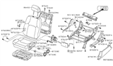 Diagram for Nissan Seat Cover - 87370-EA341