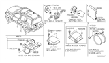 Diagram for 2015 Nissan Xterra Air Bag Control Module - 98820-9CL9A