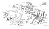 Diagram for 2006 Nissan Pathfinder Seat Motor - 87400-EA000