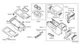 Diagram for Nissan Frontier Cup Holder - 96931-9BH0C