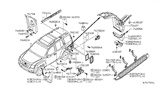 Diagram for 2006 Nissan Xterra Mud Flaps - 78810-EA000