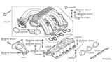 Diagram for 2014 Nissan Frontier Intake Manifold - 14001-9BF0A