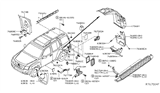 Diagram for 2013 Nissan Xterra Mud Flaps - 78810-9CA0A