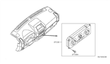 Diagram for 2012 Nissan Frontier A/C Switch - 27510-9BH0C