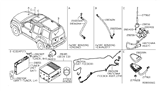 Diagram for Nissan Antenna Mast - 28215-ZL80A