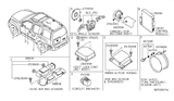 Diagram for 2010 Nissan Xterra Air Bag Control Module - 98820-ZL19A