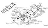 Diagram for 2011 Nissan Pathfinder Rear Crossmember - 51090-EA530