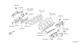 Diagram for 2008 Nissan Frontier Exhaust Manifold - 14002-EA200