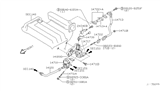 Diagram for Nissan Sentra EGR Tube - 14725-5U010