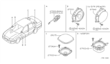 Diagram for 1997 Nissan Sentra Car Speakers - 28156-4B010
