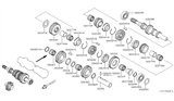 Diagram for 2000 Nissan Sentra Synchronizer Ring - 32604-6J000