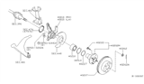 Diagram for Nissan Sentra Wheel Hub - 40202-4M405