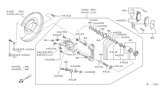 Diagram for Nissan Versa Brake Caliper Repair Kit - 44141-AW70A