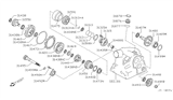 Diagram for Nissan Maxima Pinion Bearing - 31408-80X19