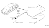 Diagram for 2002 Nissan Sentra Fuel Door Release Cable - 84650-5M000