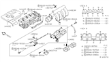 Diagram for 2000 Nissan Sentra Intake Manifold Gasket - 14032-4Z000