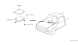 Diagram for Nissan Hardbody Pickup (D21) Engine Control Module - 23710-3B560