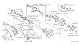 Diagram for 1990 Nissan Hardbody Pickup (D21) Wheel Bearing - 43204-11G00