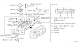 Diagram for Nissan Throttle Body Gasket - 16175-72P00