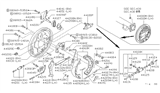 Diagram for Nissan Hardbody Pickup (D21U) Brake Backing Plate - 44020-08G11
