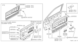 Diagram for Nissan Hardbody Pickup (D21U) Armrest - 80940-07G01