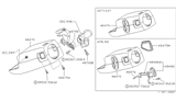 Diagram for 1994 Nissan Pathfinder Steering Column Cover - 48470-75P10
